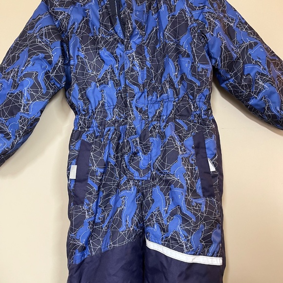 Lassie Kids Waterproof Snowsuit, navy, size 7Y - Picture 2 of 4